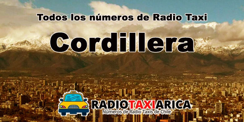 Radio taxi en Cordillera